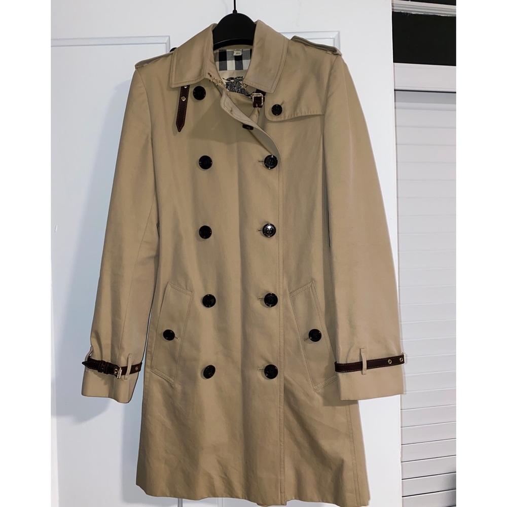 Burberry trench coach with leather details - Picture 2 of 12